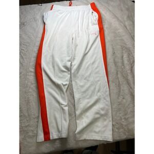 Puma Track Pants Series 1975 Large White Orange Pink Side Stripe Relaxed Mens